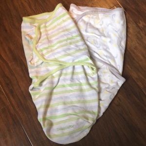 Set of Summer Brand swaddles, size S/M (7-14 lbs)